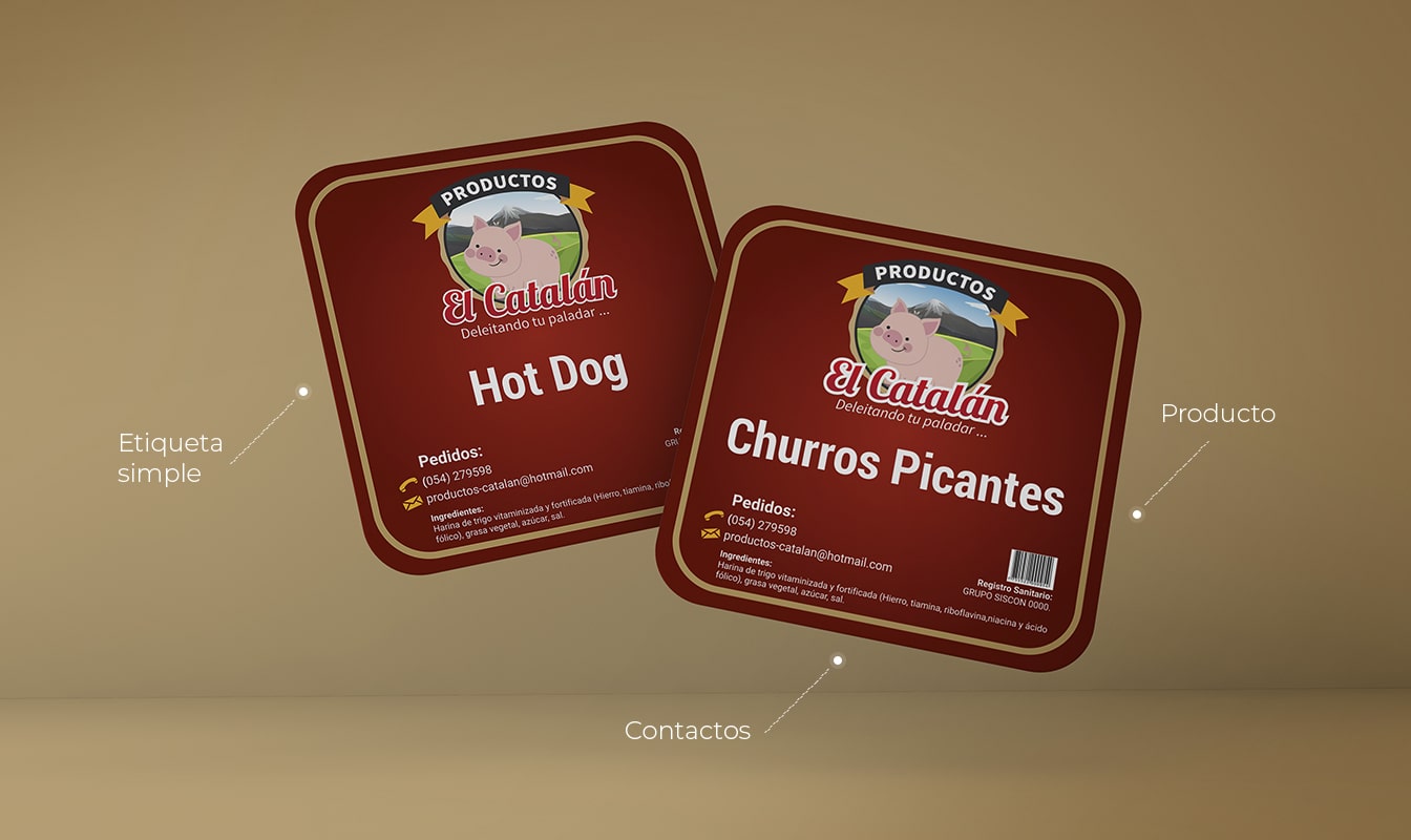 Diseño de Empaque Packaging Productos Catalán en Arequipa